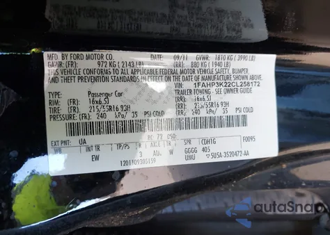 2012 Ford Focus Se from USA, damaged, VIN 1FAHP3K22CL258172